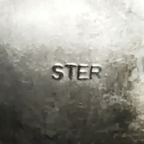 Vintage Azurite/Sterling Silver Native American Earrings - Picture 3 of 5